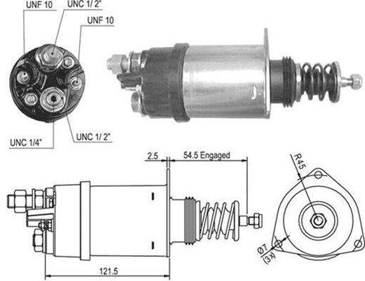 MAGNETI MARELLI Тяговое реле, стартер 940113050501